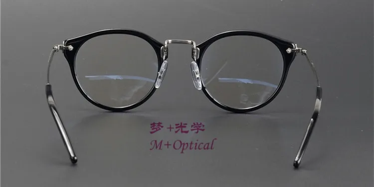 Ограниченная серия, винтажные качественные ультралегкие очки из чистого титана, оправа для очков OV5184, круглые очки для женщин и мужчин, стильные,, сделано в Японии