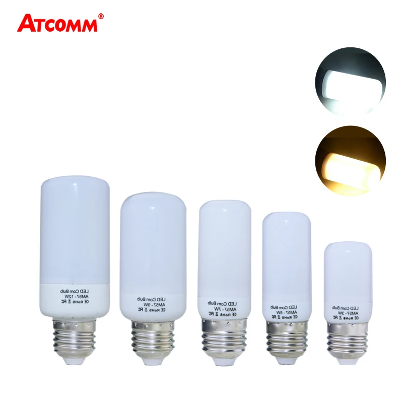 

High Lumen E27 E12 LED Light Corn Bulb 3W 5W 7W 9W 12W SMD 5736 Flicker-Free Energy Saving Ampoule LED E27 Lamp 3000K 6000K