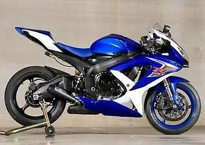 

Blue White Complete Motorcycle Injection Fairing Kit for 2008-2010 Suzuki GSXR 600 750 2009 Bodywork Full Body Molding set