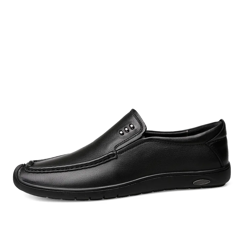 Г. Весенние Мужские модельные туфли классическая черная официальная обувь из натуральной коровьей кожи мужская элегантная офисная обувь без шнуровки, большие размеры 46 - Цвет: black