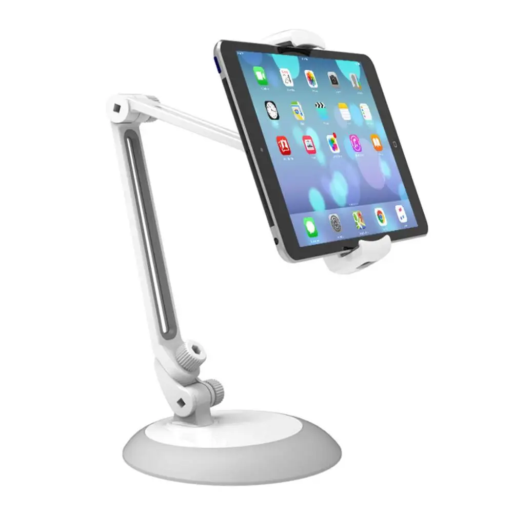 

Universal Adjustable Tablet Stand Metal Base Desktop Mount Fits 4-10.5 Inch Tablets and Mobile Phones for iPhone iPad Air Mini