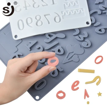 

SJ Letters Silicone Mold Chocolate Mold 3d Cake Decorating Tools Tray Alphabet Fondant Moulds Jelly Candy Cookies Baking Mould
