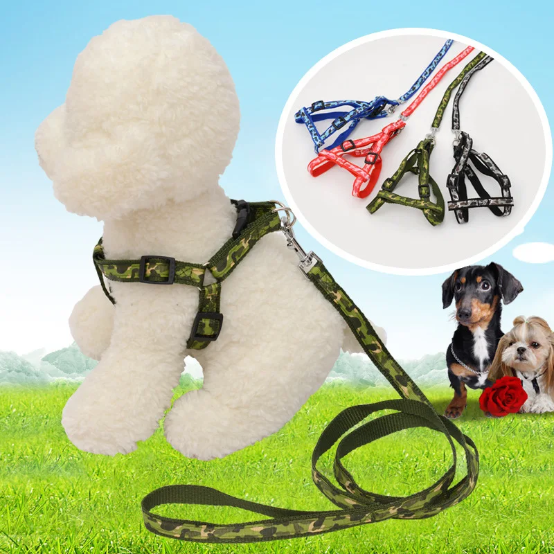 

New Colorful Rainbow Pet Dog Collar Harness Leash Soft Walking Harness Lead Colorful and Durable Traction Rope Nylon 120cm