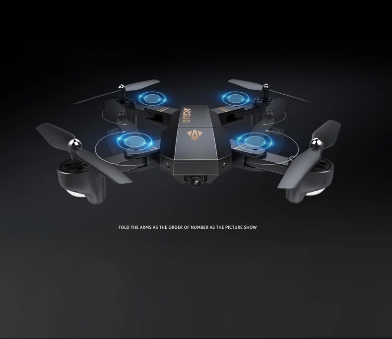 VISUO XS809 Drone - Foldable Wifi FPV drone With 2MP Camera Altitude Hold G-sensor Mode RC Quadcopter RTF 2.4GHz 9 VISUO XS809 drone (5)