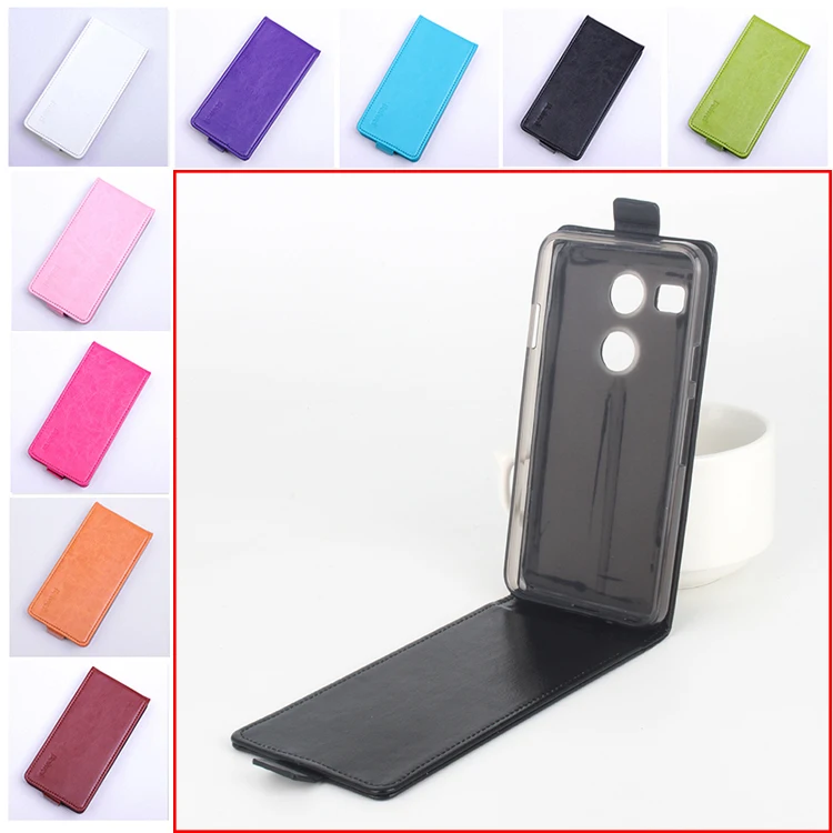 

Fashion 9 Colors Phone Case for LG Nexus 5X Flip Leather Cover Case Vertical Back Cover Open Up and Down