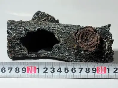 

Aquarium Decoration Resin Craft Artifical Tree Stump Shrimp Fish Breeding Cave Size:16*11*7cm