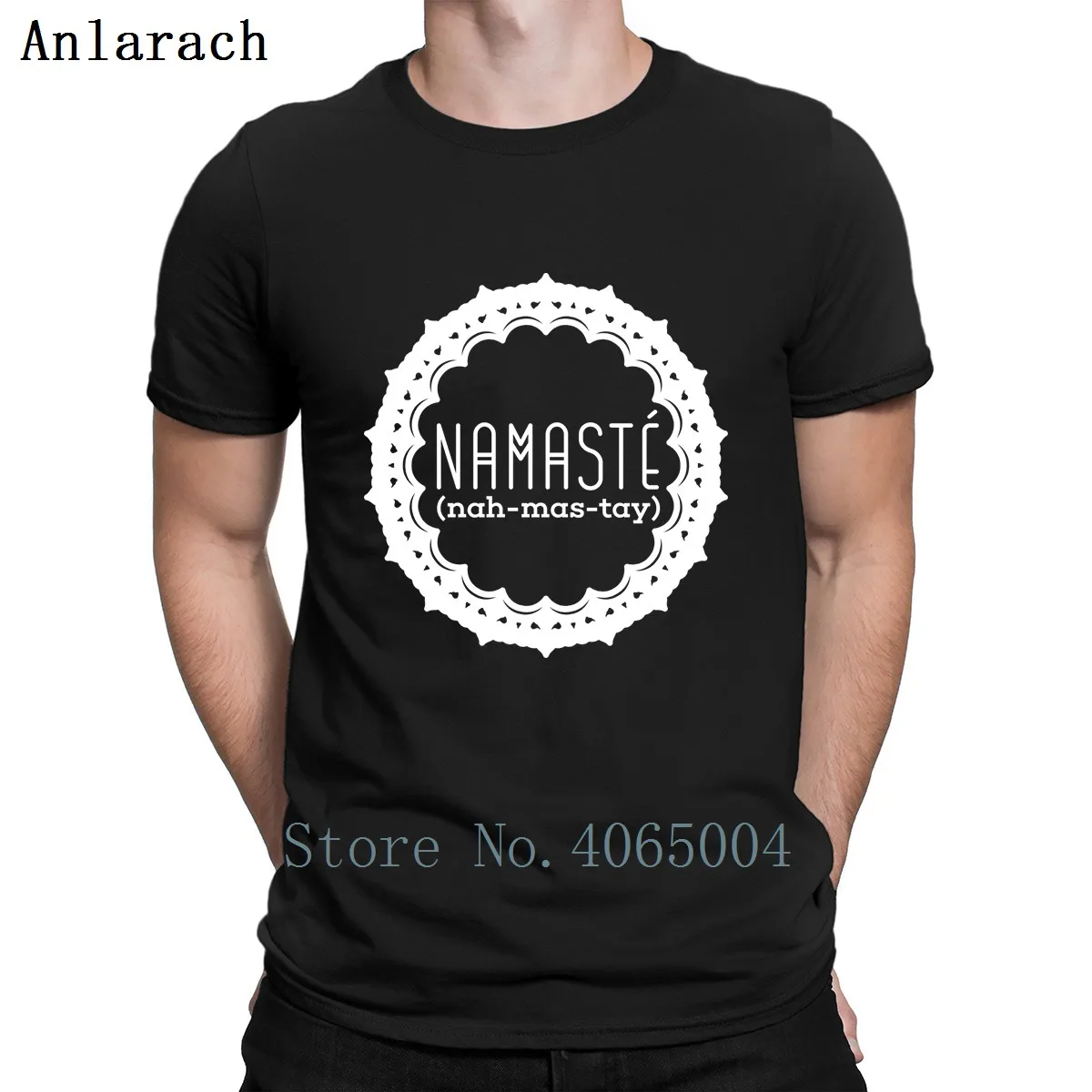 

Yoga Namaste T Shirt Spring Autumn Original Crew Neck Novelty Fit Short Sleeve Basic Printing Shirt