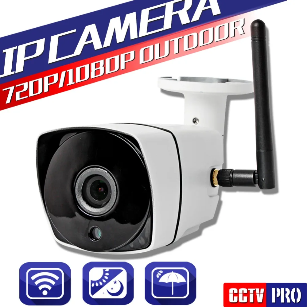  HD 720P 1080P Wifi IP Camera Outdoor Bullet XMEye P2P CCTV Surveillance 1.0MP Wireless IP Camera Onvif 2MP For Home Security 