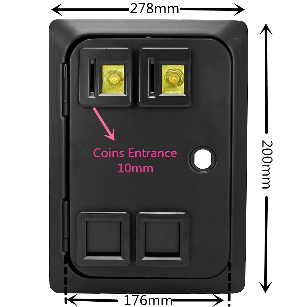 Аркадная или пинбол игра машина два входа монета, дверь Уэллс Гарднер стильные монеты Дверь ворота с мех монета управляемая часть игровой консоли