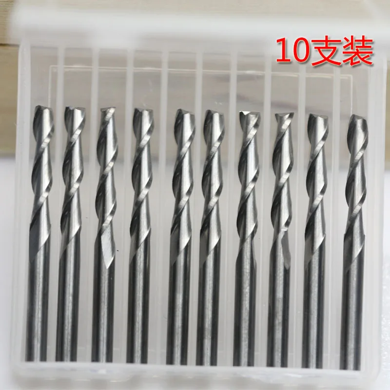 

10pcs 6*25MM Two Flutes end mills, Spiral Carbide Cutters, CNC Router Tools, Engraving Tool Bits
