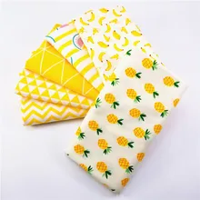 50x40 см желтая серия стеганая ткань хлопок саржа ткань для шитья DIY жир четверти материал ткань платье ремесла 6 шт./лот