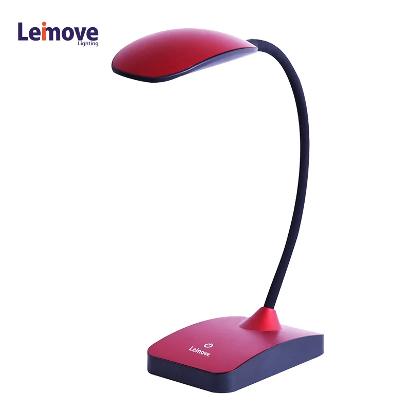 Leimove Led Desk Lamp Polarizing Red Table Lamp Eye Caring Reading