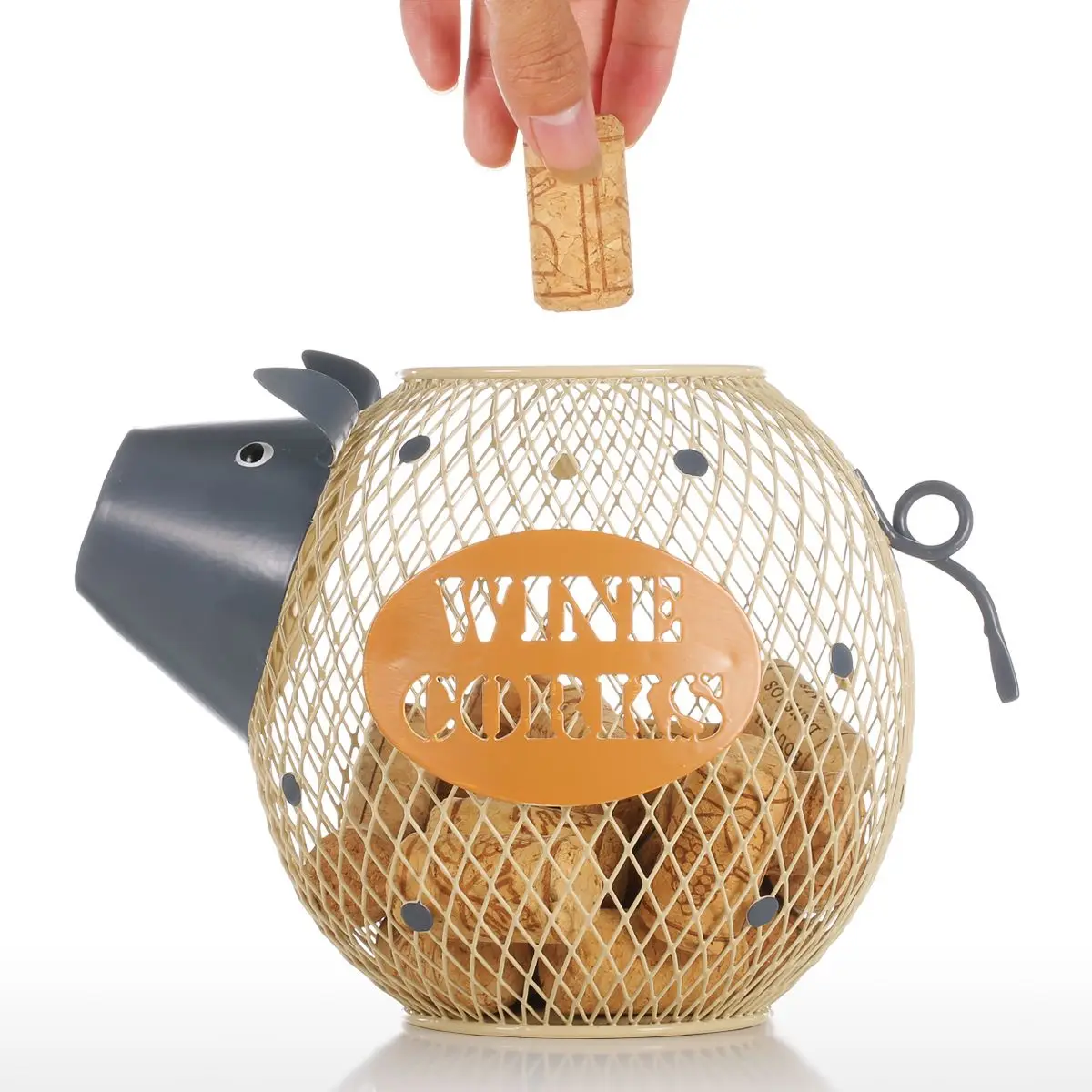 

Tooarts Animal Lovely Piggy Figurines Wine Cork Container Modern Home Decor Mini Animal Craft Gift Home Decoration Accessories