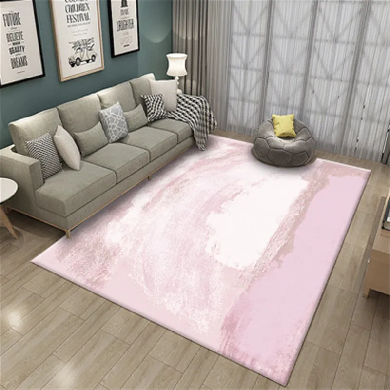 

Abstract Pink Carpet Large Area Rugs For Home Living Room 3D Printing Carpet Kids Room Bedroom Mat Cotton Soft Carpet Anti-Slip