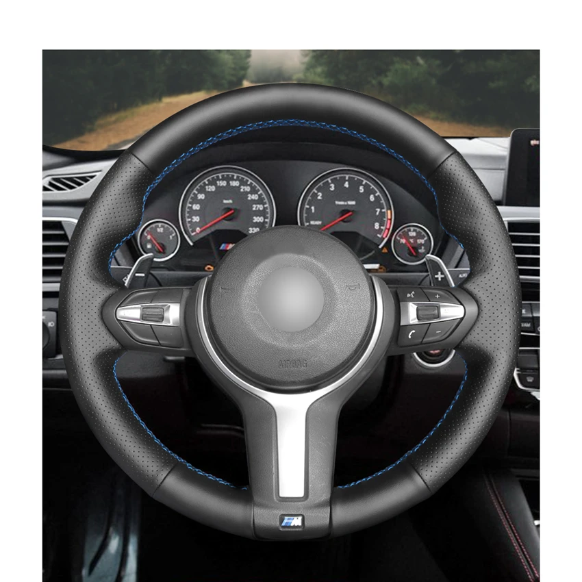 Искусственная кожа пу для BMW M Sport F30 F31 F34 F45 F46 F22 F23 M235i M240i X1 F48 X2 F39|Чехлы на руль| |