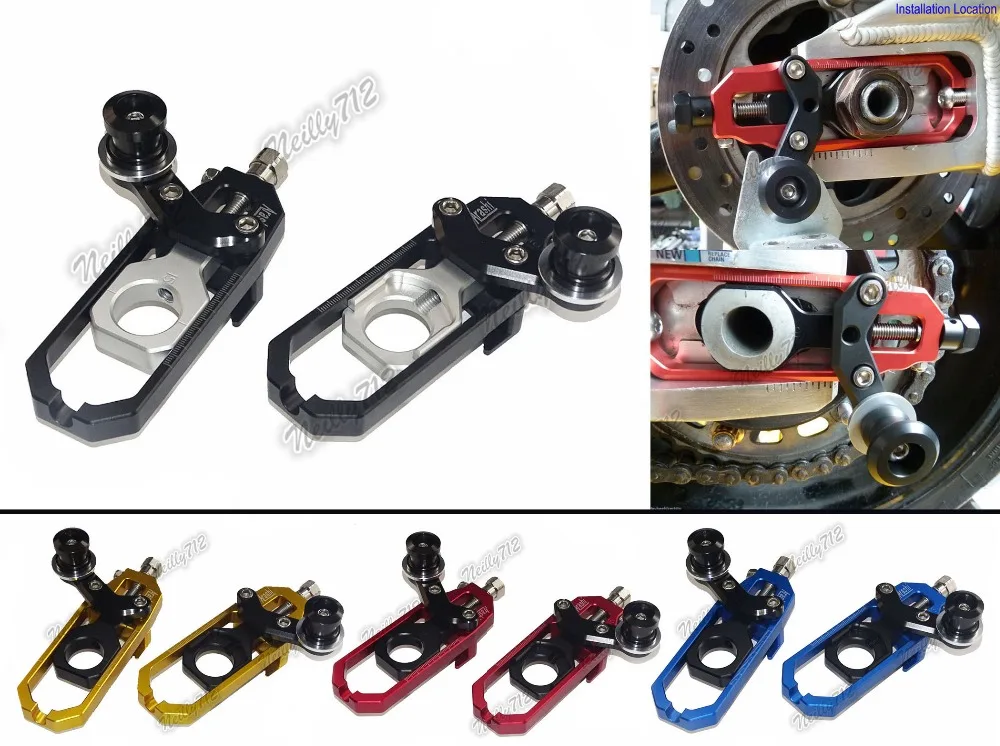 

CNC Aluminum Chain Adjusters with Spool Tensioners Catena For BMW HP4 2013-2014
