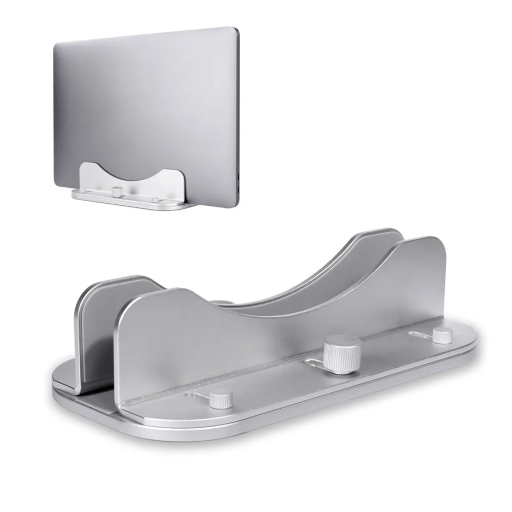 

Vertical Laptop Stand Holder Adjustable Size Desktop Space-saving Notebook Mount For Macbook Air/Pro Surface Pro Smartphone Tab