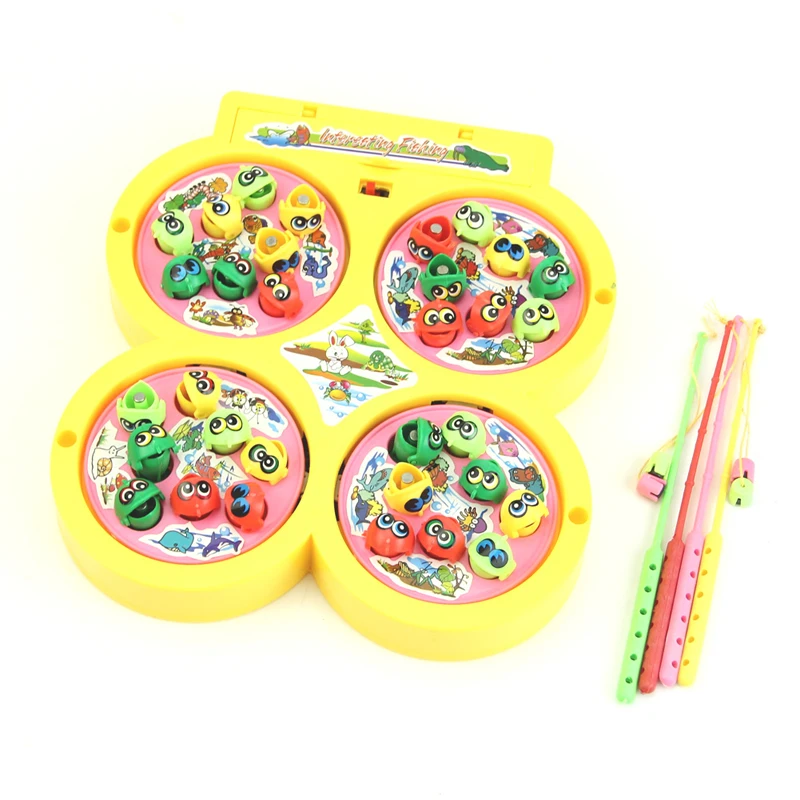 Прямая поставка детские развивающие игрушки Go рыбалка игра Электрический вращающийся Магнитный Магнит рыба игрушка