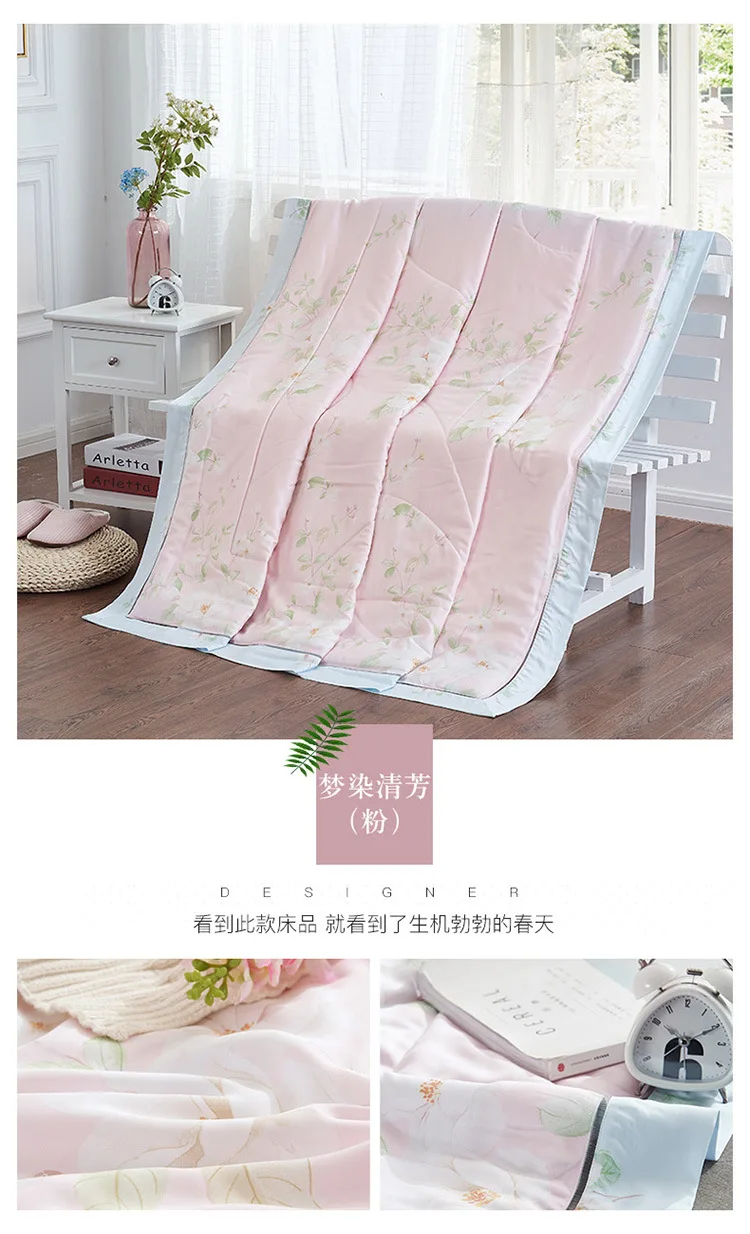 Высокое качество натуральный/тутового тенсель и бамбуковое одеяло для зимы/лета King/queen размер одеяло/одеяло