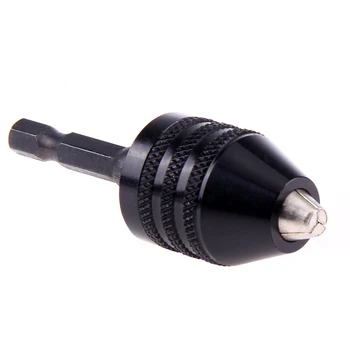 

New 0.6-8mm Keyless Drill Chuck Screwdriver Impact Driver Adaptor Hex Shank Drills Grinder Converter Metal Drill for Grinder