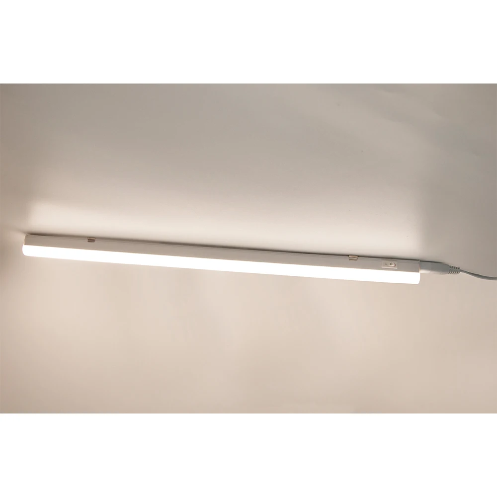 للربط T5 9 W LED تحت المطبخ مجلس الوزراء الإضاءة تحت دولاب ضوء محايد إضاءة بيضاء طول 573 مللي متر معنا قابس طاقة