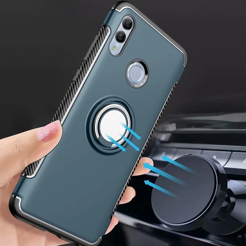 Case For Huawei P Smart 2019 Cover finger ring stand magnet TPU soft case for POT-LX3 POT-LX1 kimTHmall | Мобильные телефоны и
