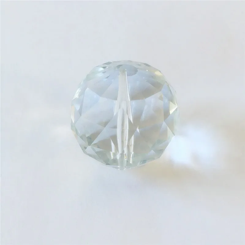 10 шт. 30 мм средние отверстия Кристальный граненый шар, хрустальная люстра мяч части для свадьбы дома, X-MAS Декор