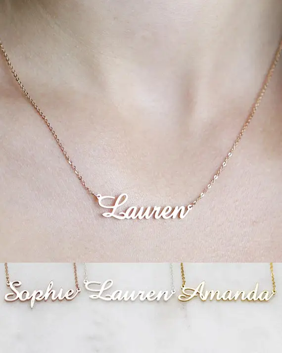

FYN220 New Arrival Special Gift High Quality Copper Personalized Name Jewelry Custom Name Necklace New Mom Gift Bridesmaid Gift