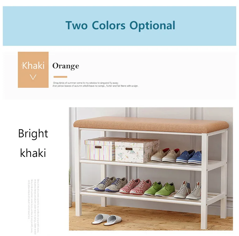 Simple Multi-layer Shoe Rack Economic Storage Rack Shoe Cabinet Entrance Space-saving Assembly Change Shoe Bench Home Furniture