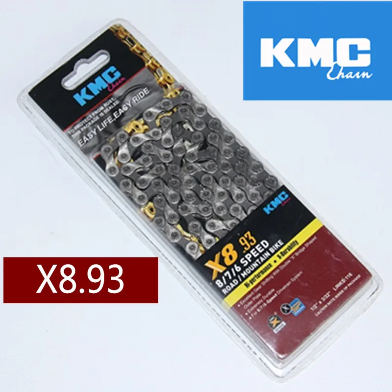 Excellent KMC Chain X8 X9 X10 X11el Chain Super Light MTB Road Bike Bicycle Chain with Titanium Gold Silver Bike Accessories Cycling Parts 1 Excellent KMC Chain X8 X9 X10 X11el Chain Super Light MTB Road Bike Bicycle Chain with Titanium Gold Silver Bike Accessories Cycling Parts 1