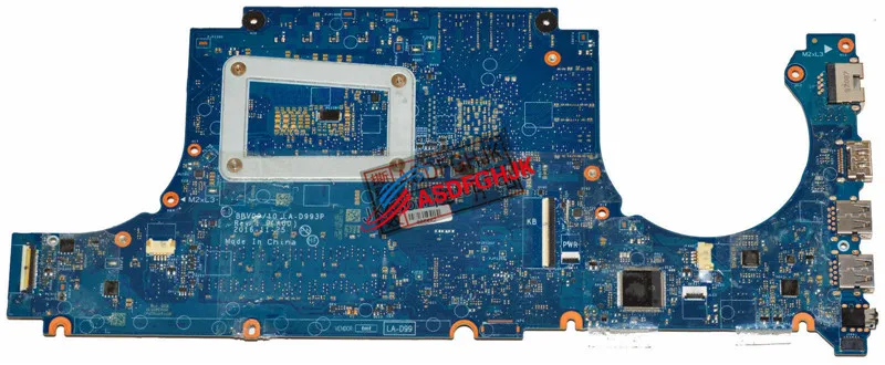  Original FOR Dell 7567 Laptop Motherboard GTX1050/4GB WITH i5-7300HQ 2.5Ghz CPU JG23N 0JG23N CN-0JG