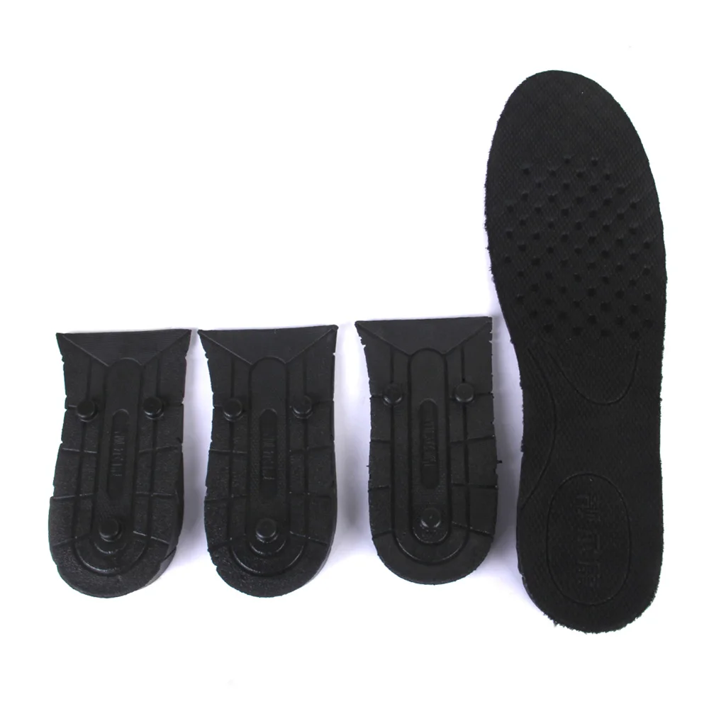 2 Pairs Air cushion lift insoles Trimming 4-Layer Air up Height Increase Shoes Insole Lift Kit Inserts for Men Women