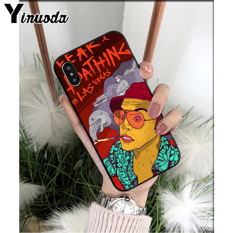 Yinuoda الخوف والبغض في لاس فيغاس جودة عالية جراب هاتف ل أبل فون 8 7 6 6 S زائد X XS ماكس 5 5 S SE XR الهواتف المحمولة