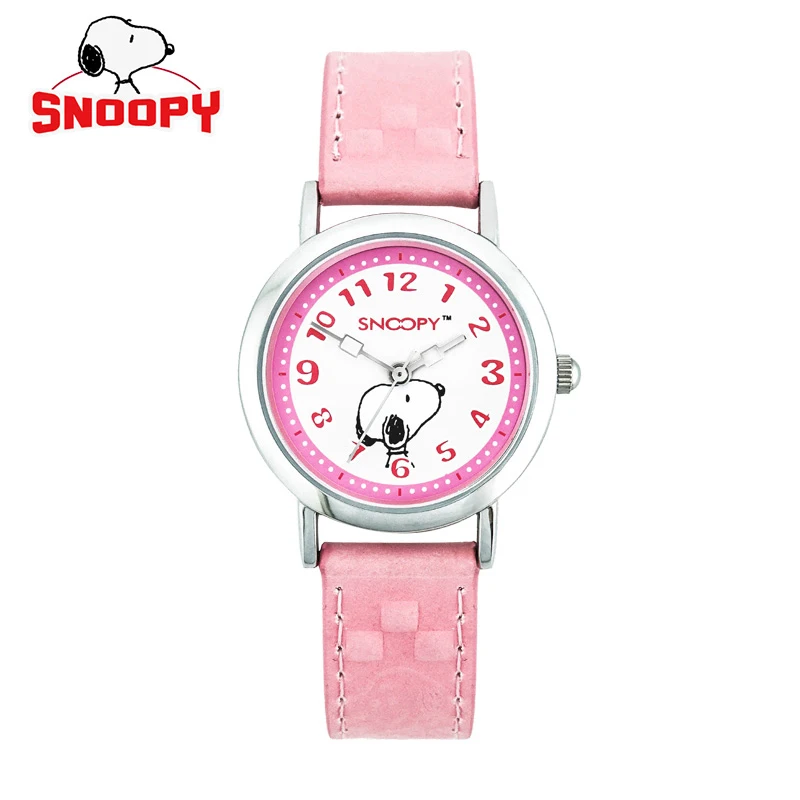 Детские милые женские часы snoopy модные повседневные кварцевые наручные из