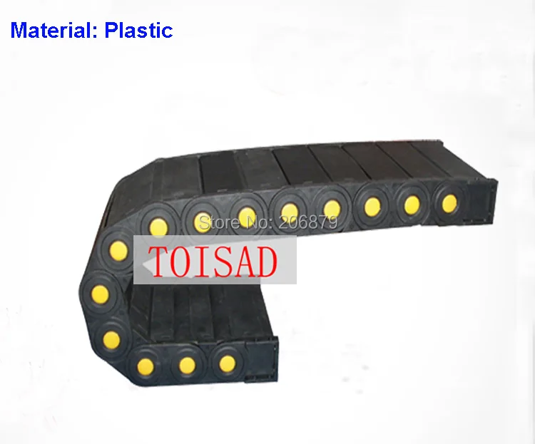 1Pcs 35x60 1M Transmission Chains Closed Fully Enclosed Plastic Towline Cable Drag Chain Bending Radius (R)=75 100 125mm | Обустройство