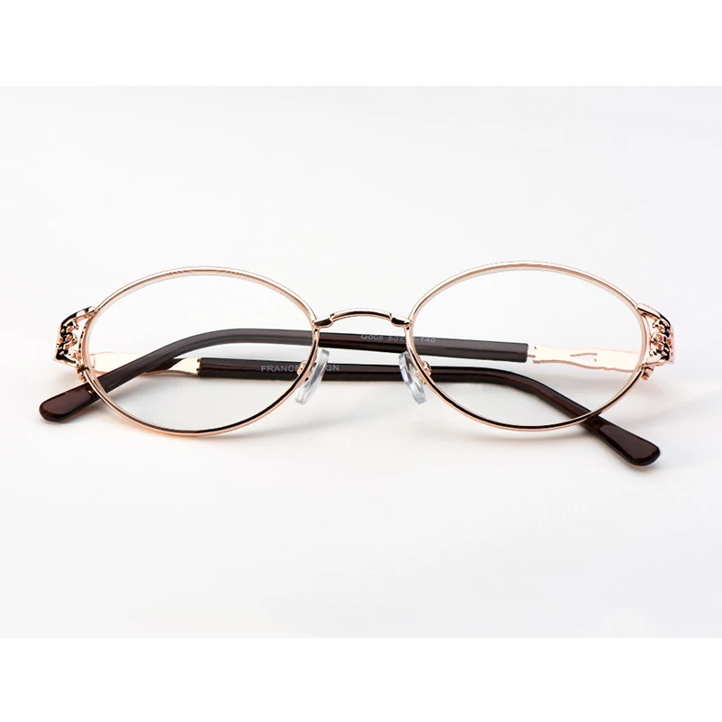 Новые модные женские металлические очки для чтения, женские полые резные очки с полной оправой, очки для чтения для зрения gafas Diopter+ 1,00-+ 4,00 B2