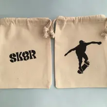 Пользовательские скейтборд мальчиков день рождения похмелье комплект мусульманских мешки Baby Shower крещение сувениры подарочная сумка