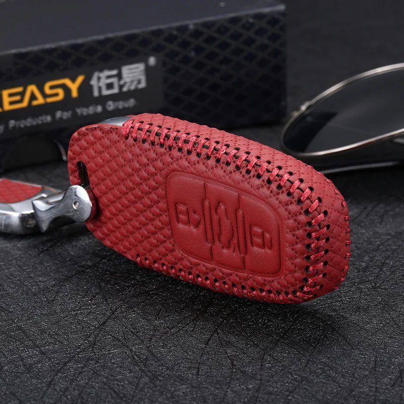 Luckeasy кожаный чехол для ключей Audi Sline A3 A5 Q3 Q5 Q7 A6 C5 C6 A4 B6 B7 B8 TT 80 S6 2016 2017 пульта