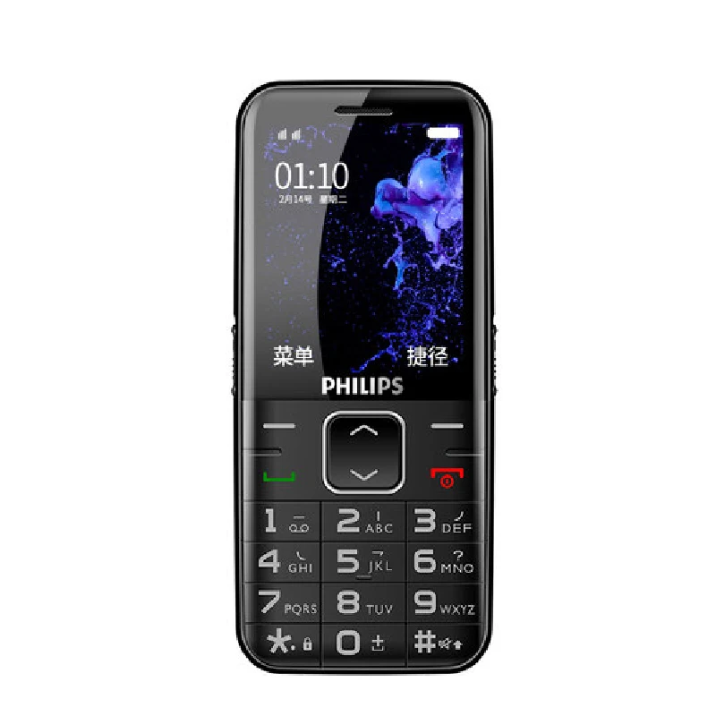 Оригинальный Philips E186A 2 4 дюймов GSM 2G 1450 мАч две sim карты большой аккумулятор