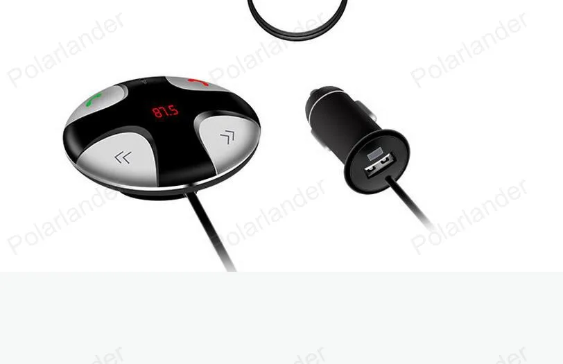 Bluetooth Handsfree CarKit Bluetooth FM передатчик MP3 плеер для смартфона автомобильный набор, свободные руки, Зарядное устройство