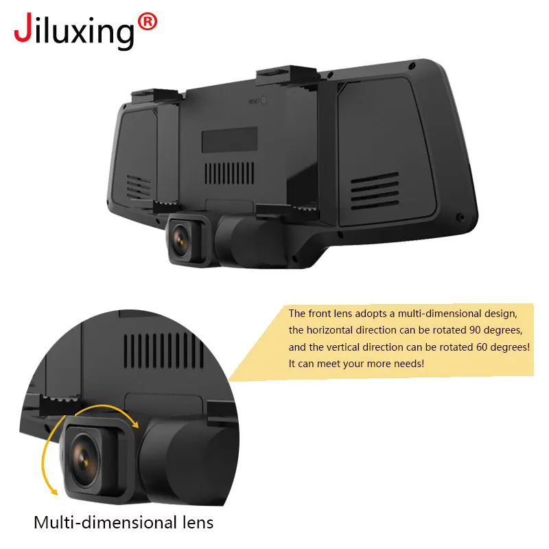 Jiluxing H10S 5 &quotFHD 1080P Автомобильный видеорегистратор с двумя объективами