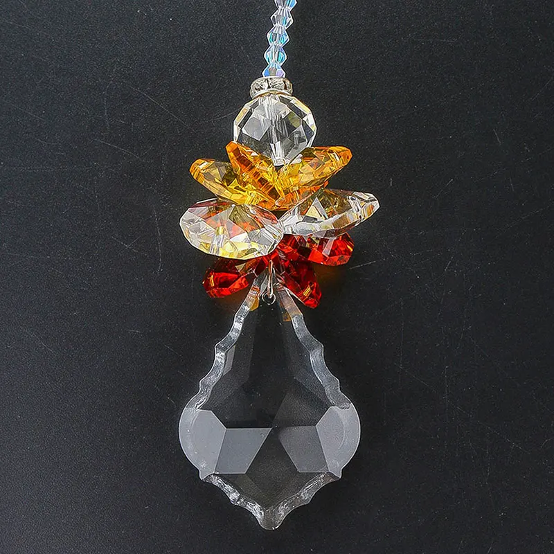 H&D Rainbow Suncatcher Clear 50mm/30mm Crystal Ball Angle Prisms Hanging Pendants Window Decor Home Fengshui Hanging Pendant H&D Rainbow Suncatcher Clear 50mm/30mm Crystal Ball Angle Prisms Hanging Pendants Window Decor Home Fengshui Hanging Pendant