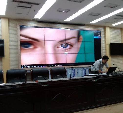  School/theater/conference use 3x4 pcs 3.5mm Bezel Mosaic lcd led tft full HD 1920*1080 display comp
