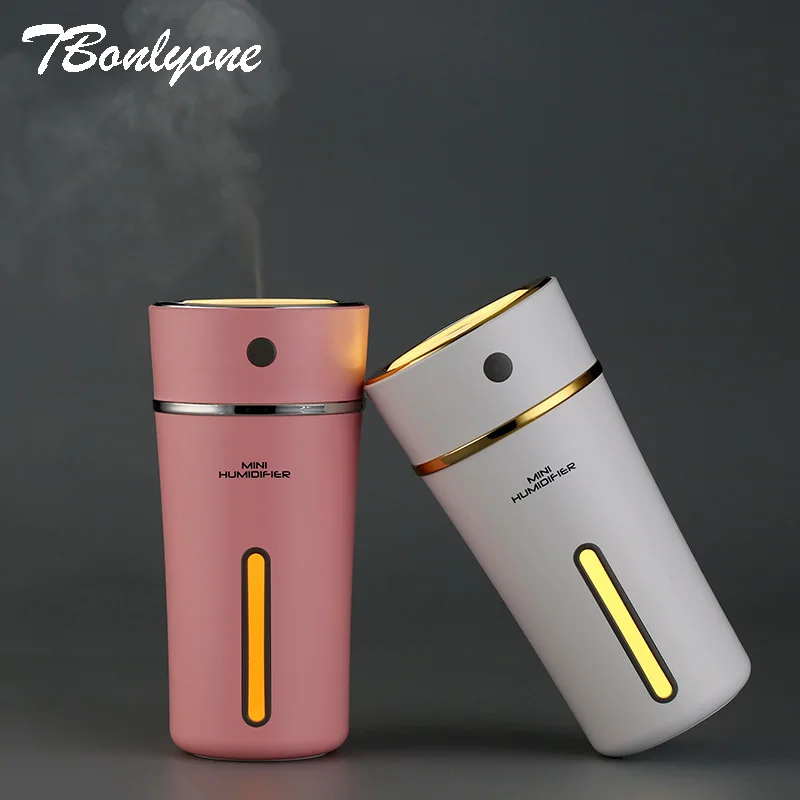 

Tbonlyone 500mAh Battery Powered 300ML Cup Humidifier Aroma Lamp Ultrasonic Essential Oil Ultrasonic Diffuser Air Humidifier