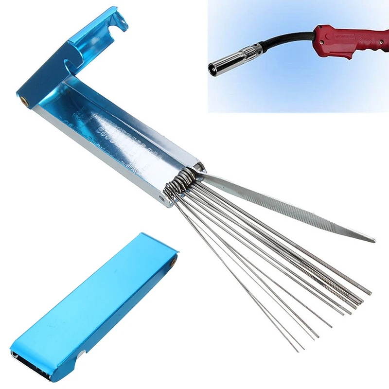 DWZ 14 in 1 Welding Tip Cleaner Cutting Nozzle Needles Kit Stainless Steel Reamers