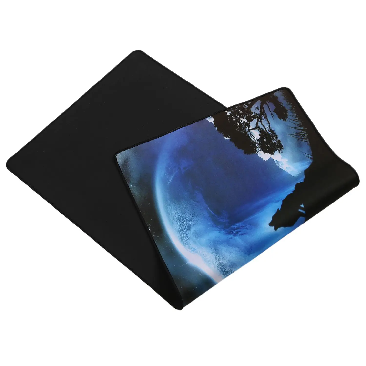  New 90*40cm Blue Wolf Speed Large Gaming Mouse Pad For LOL Laptop Locking Edge Rubber Mat For CS Do