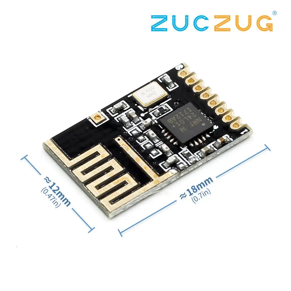 

1pcs Wireless Transceiver NRF24L01+ 2.4GHz Antenna Module For Microcontroll