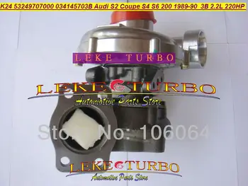 

Free Ship K24 53249707000 53249887000 034145703B Turbo Turbocharger For Audi 80 S2 S4 S6 200 Coupe 200 quattro 3B AAN ABY 2.2L