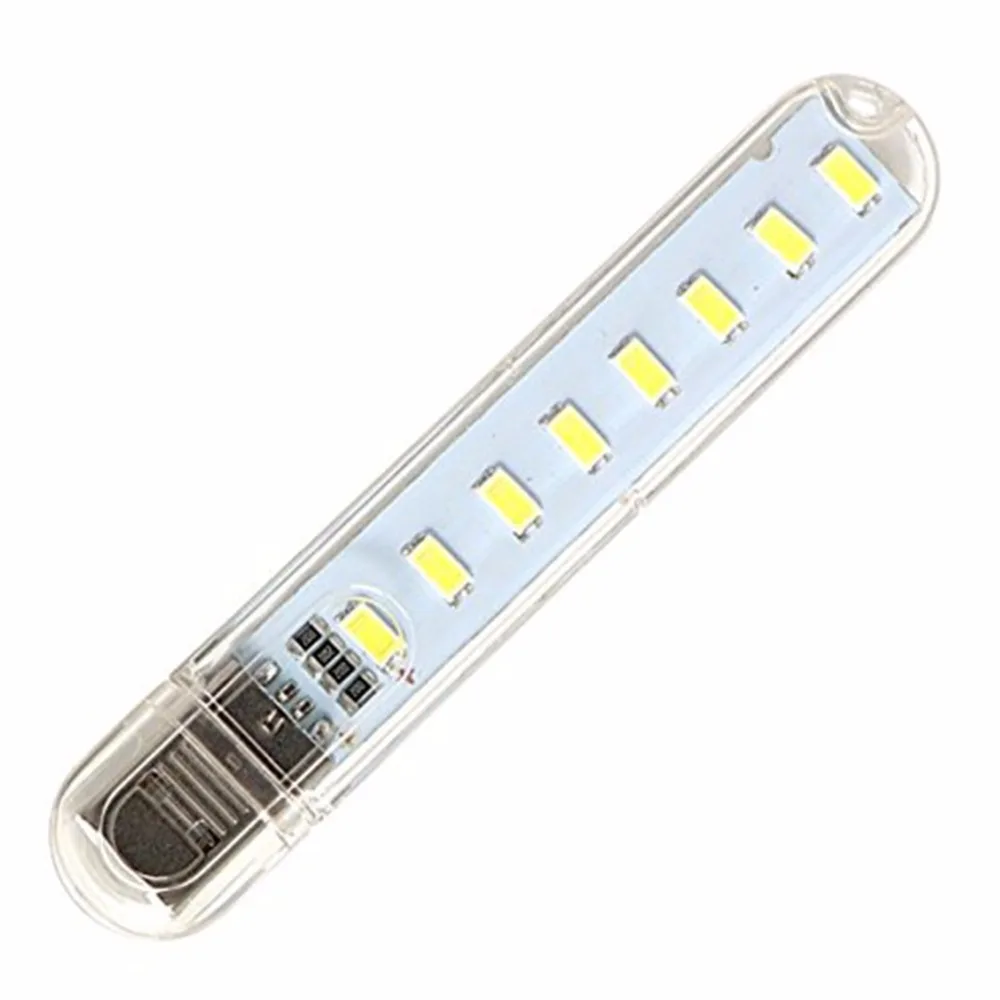 Белый/теплый белый Mini-USB светодиодный Новинка Light 3 светодиодный s 8 светодиодный s лампы ночника для чтения тетрадь Мощность банк ноутбук