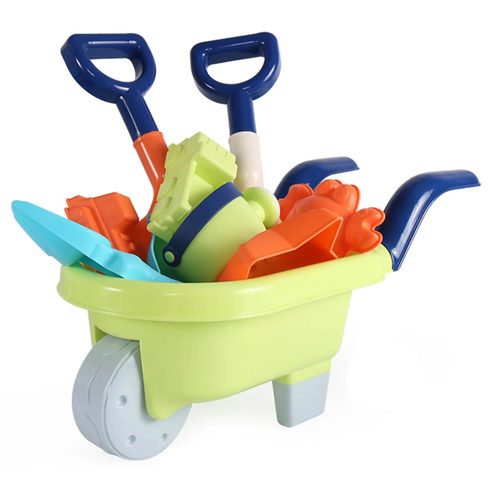 

New Arrival Beach Toy Set Children Summer Silicone Shovel Tool Kit Sand Bucket Rake Hourglass Sandbox Set Dropshiping